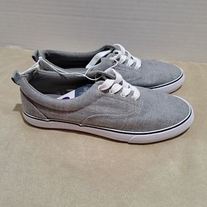 Universal threat women sneakers padded ankle collar for confort  Gray  - Size 6